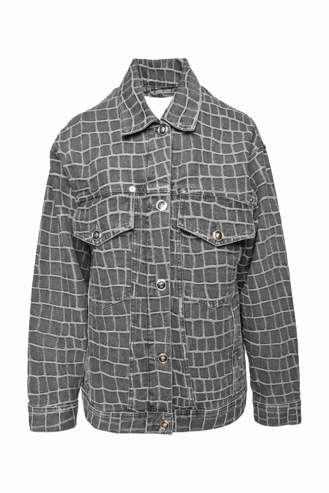 Versace Size 42 Denim Trucker Jacket