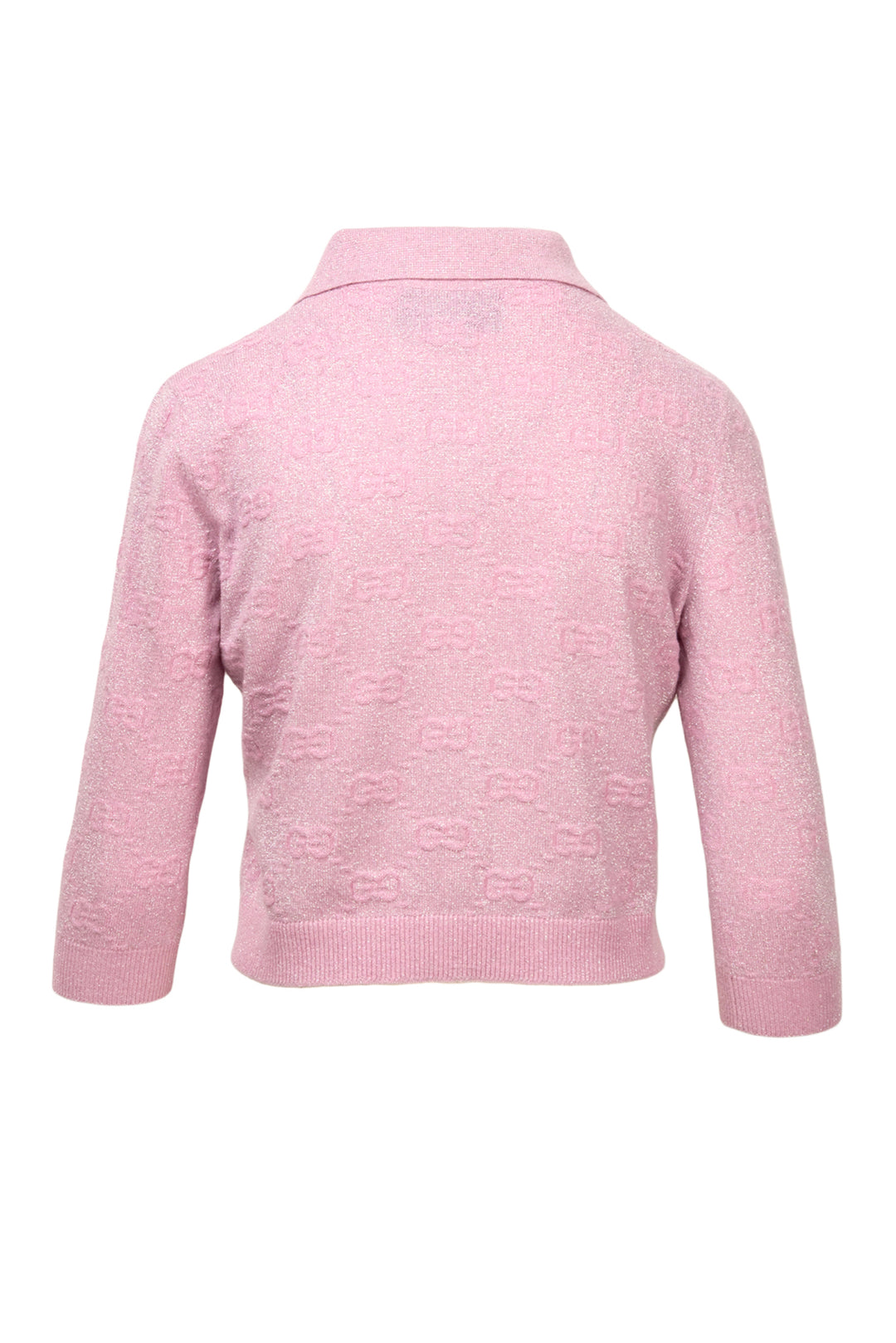 Gucci Size XS 2020 GG Shiny Cropped Polo Sweater
