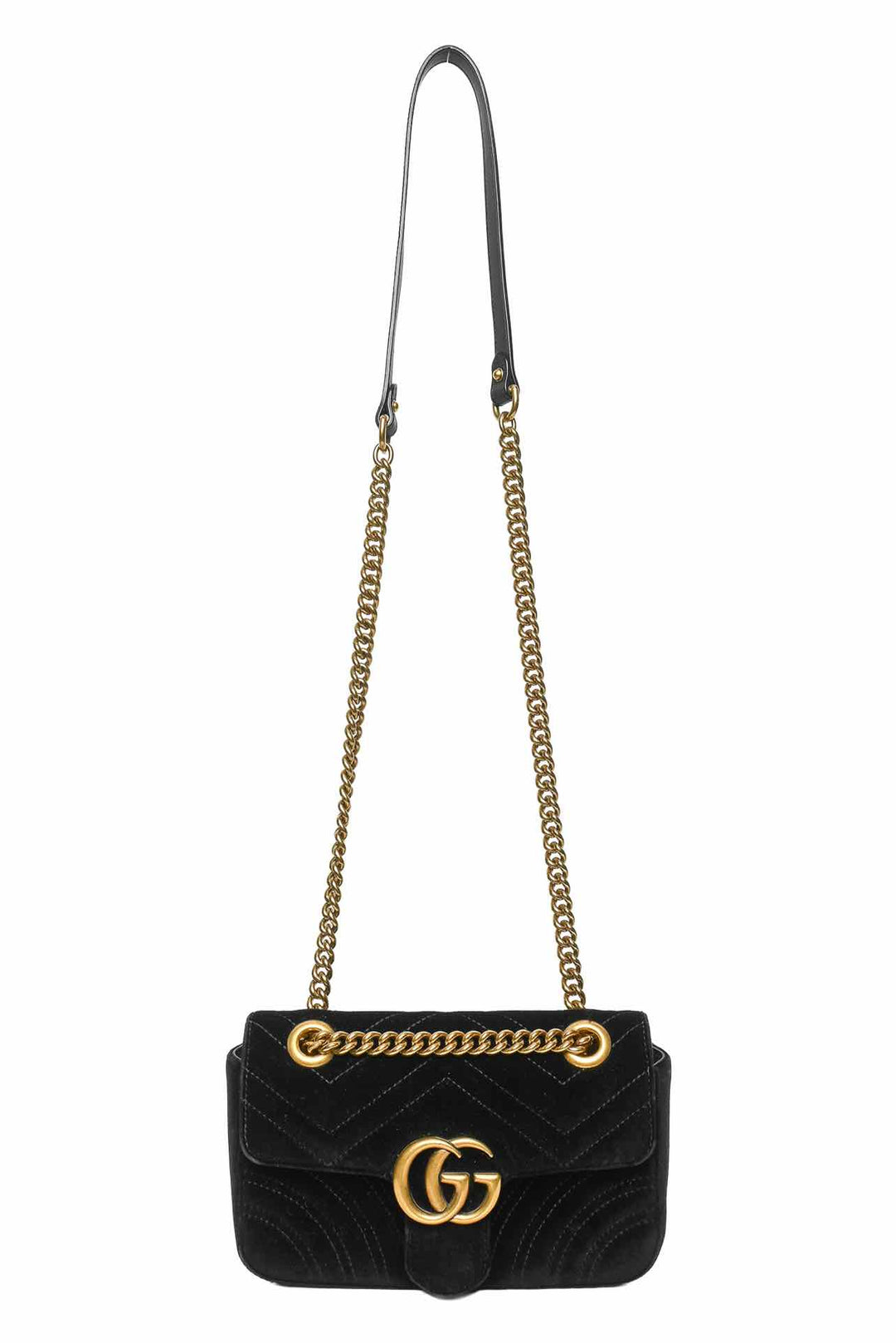 Gucci Marmont Small Velvet Shoulder Bag