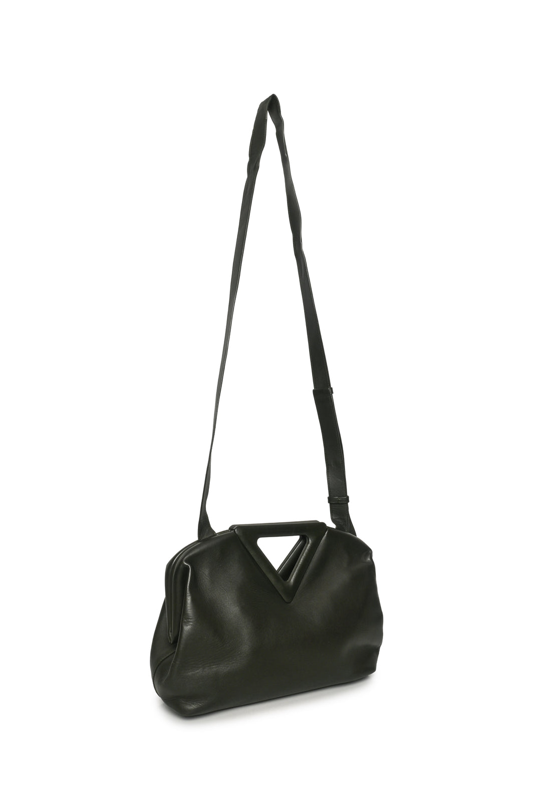 Bottega Veneta Medium Dark Green Nappa Leather The Triangle Bag