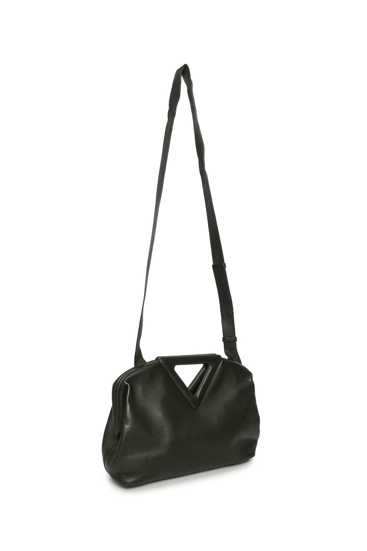 Bottega Veneta Medium Dark Green Nappa Leather The Triangle Bag