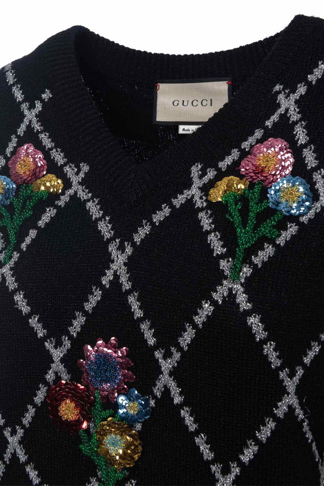 Gucci Size L 2020 Cruise Flower Pattern Sweater Vest