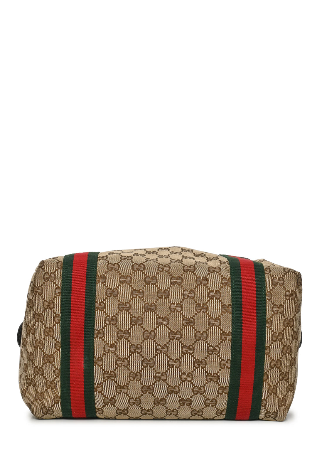 Gucci Medium GG Canvas Web Boston Bag