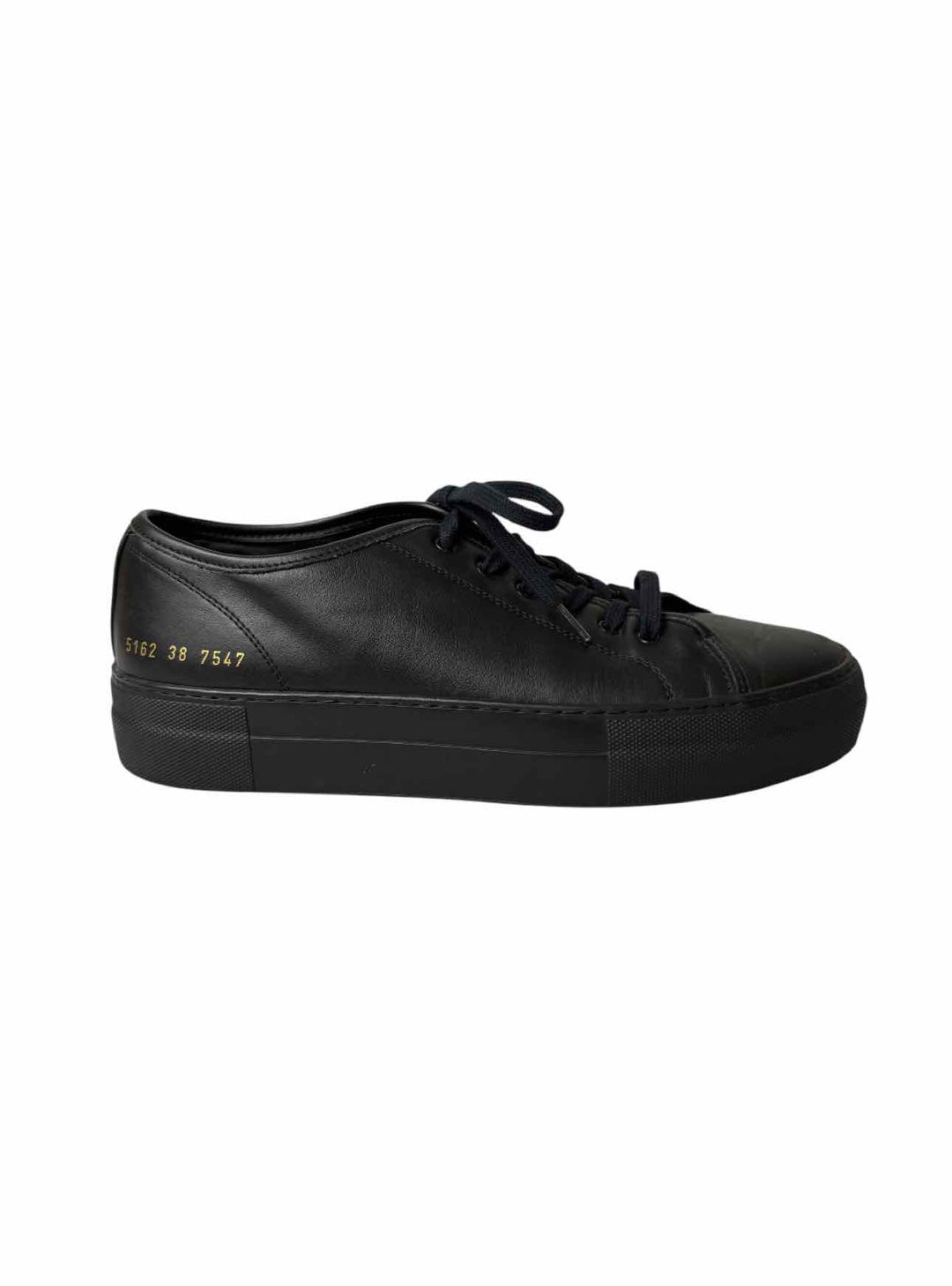 Common Projects Tournament Low Super in Leather Black Size 38 Sneaker