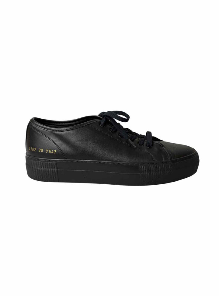 Common Projects Tournament Low Super in Leather Black Size 38 Sneaker