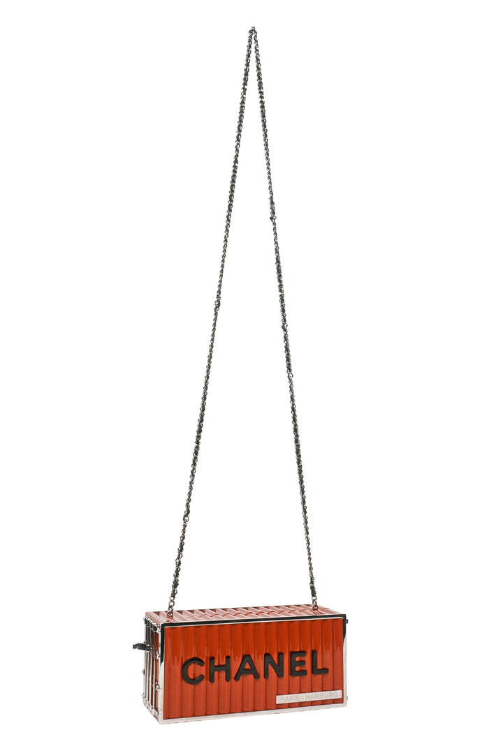 Chanel 2018 Lucite Paris-Hamburg Shipping Container Minaudiere Clutch