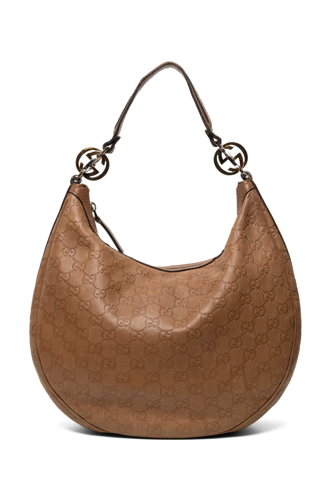 Gucci Guccissima GG Twins Hobo Shoulder Bag