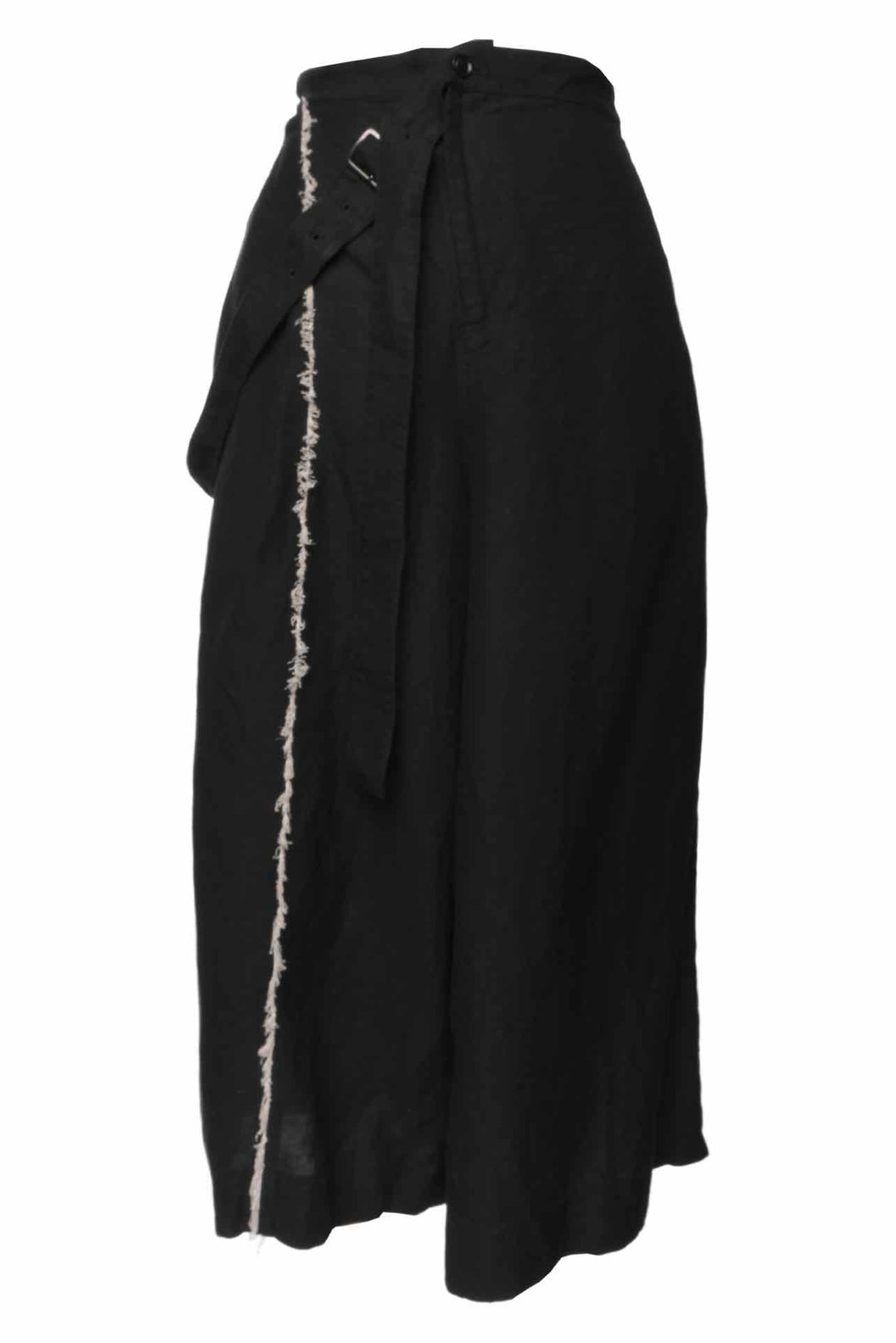 Y's Size 1 Linen Blend One Shoulder Strap Overall Shorts