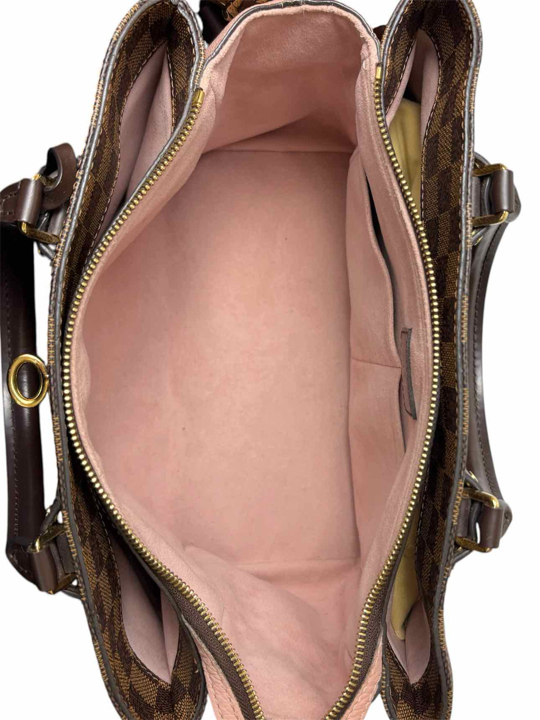 Louis Vuitton Cuir Taurillon Damier Ebene Normandy Magnolia Purse