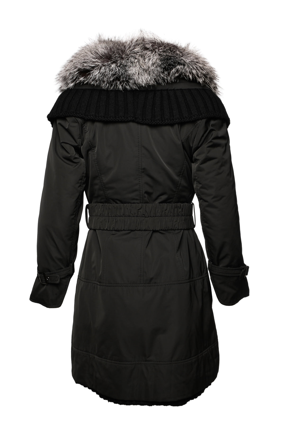 Holt Renfrew Size M Vintage Fur Trim Coat