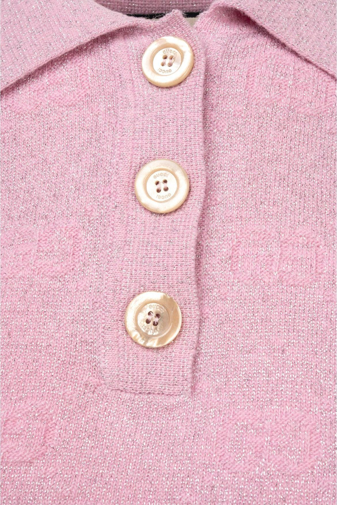 Gucci Size XS 2020 GG Shiny Cropped Polo Sweater
