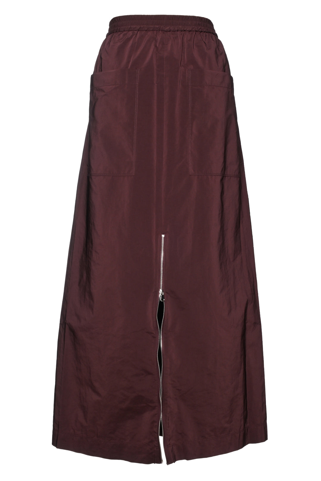 Tibi Size M Nylon Zipper Maxi Skirt