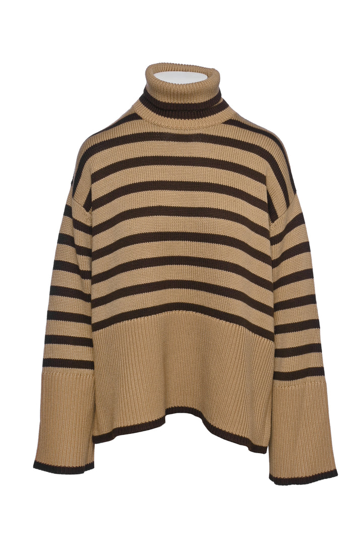 Toteme Size XS Signature Stripe Turtleneck Sweater
