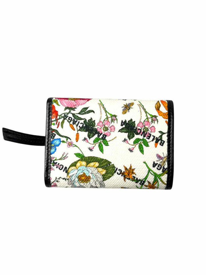 Gucci X Balenciaga The Hacker Project Neo Classic Mini Floral Print Wallet