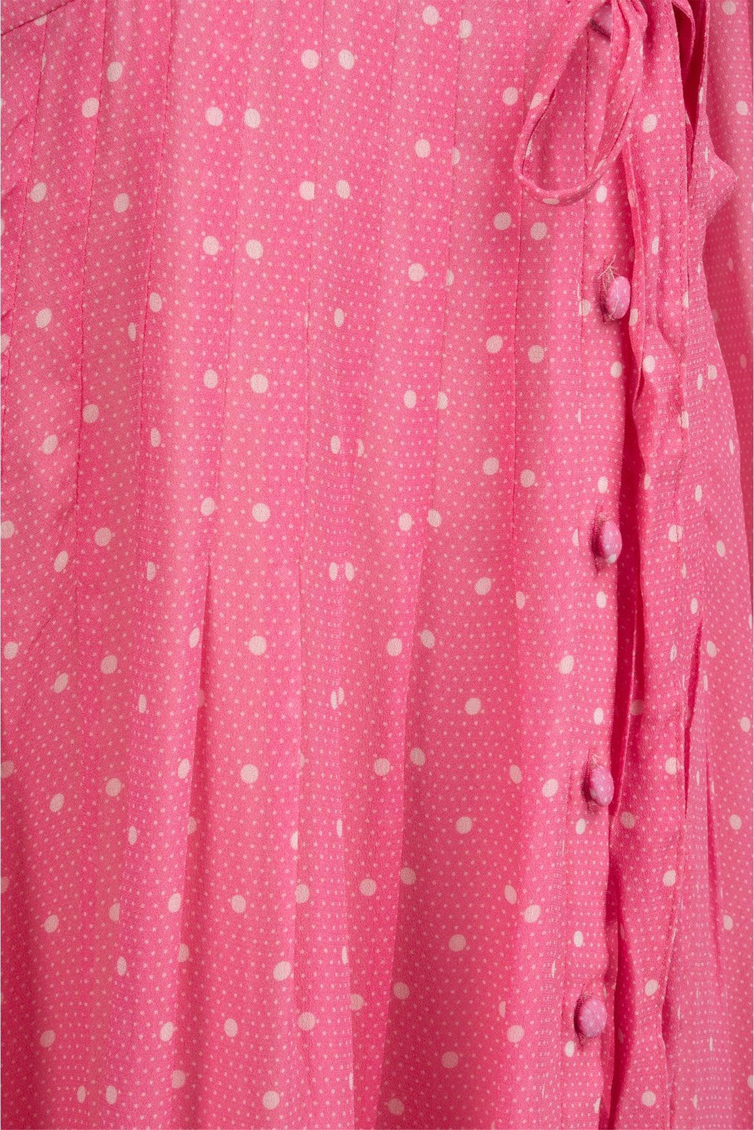 Love Shack Fancy Size 4 Bevelyn Chiffon Midi Wrap Dress