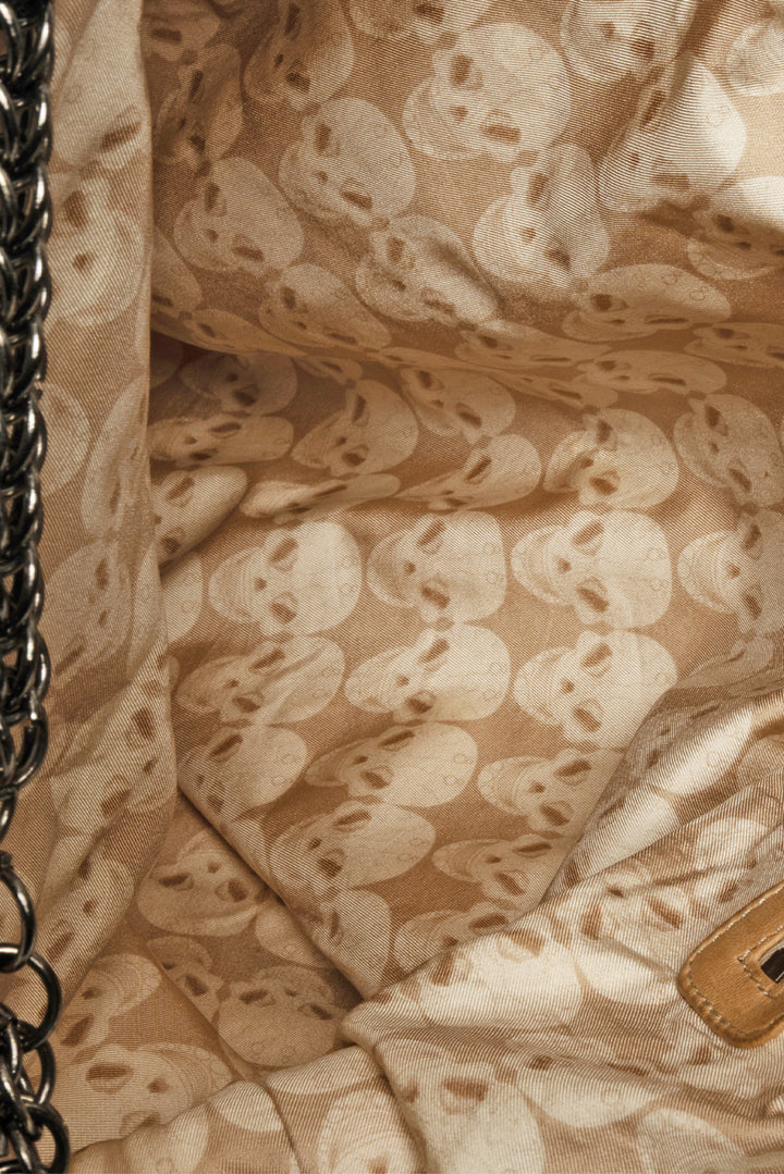 Thomas Wylde Skull & Suncross Studded Distressed Leather Hobo