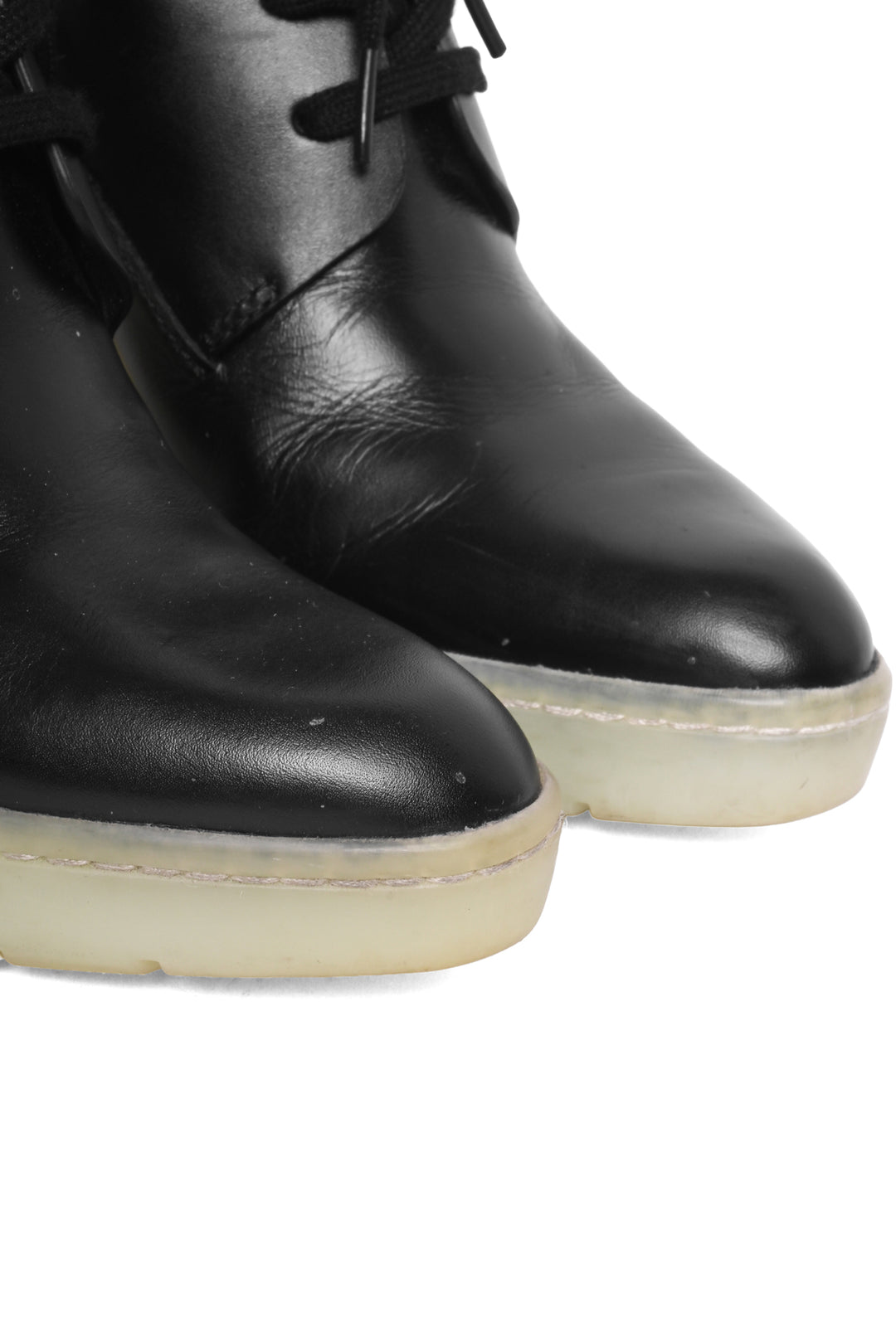 Alexander Wang Size 36 Lace-Up Cutout Leather Ankle Boots