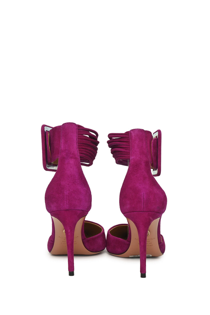 Aquazzura Size 37.5 Suede Casablanca Pumps