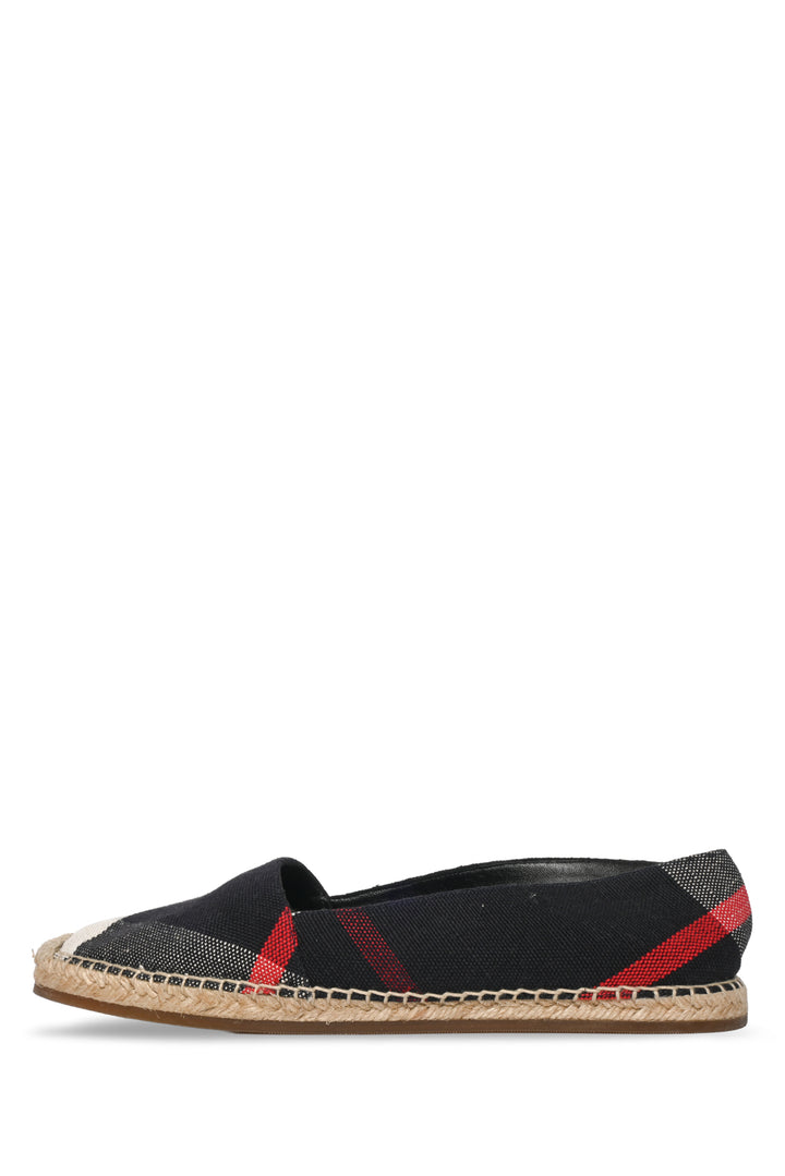 Burberry Size 40 Novacheck Canvas Espadrilles