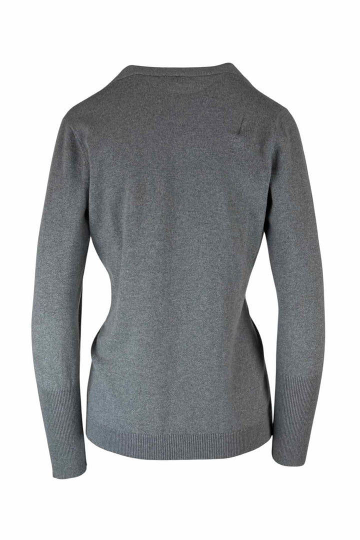 Brunello Cucinelli Size L Cinched Clasp Cashmere Cardigan