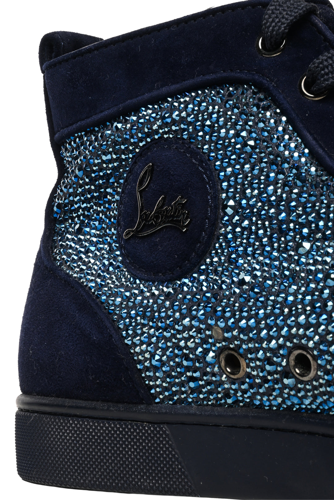 Christian Louboutin Mens Shoe Size 42 Louis Strass High Top Sneakers