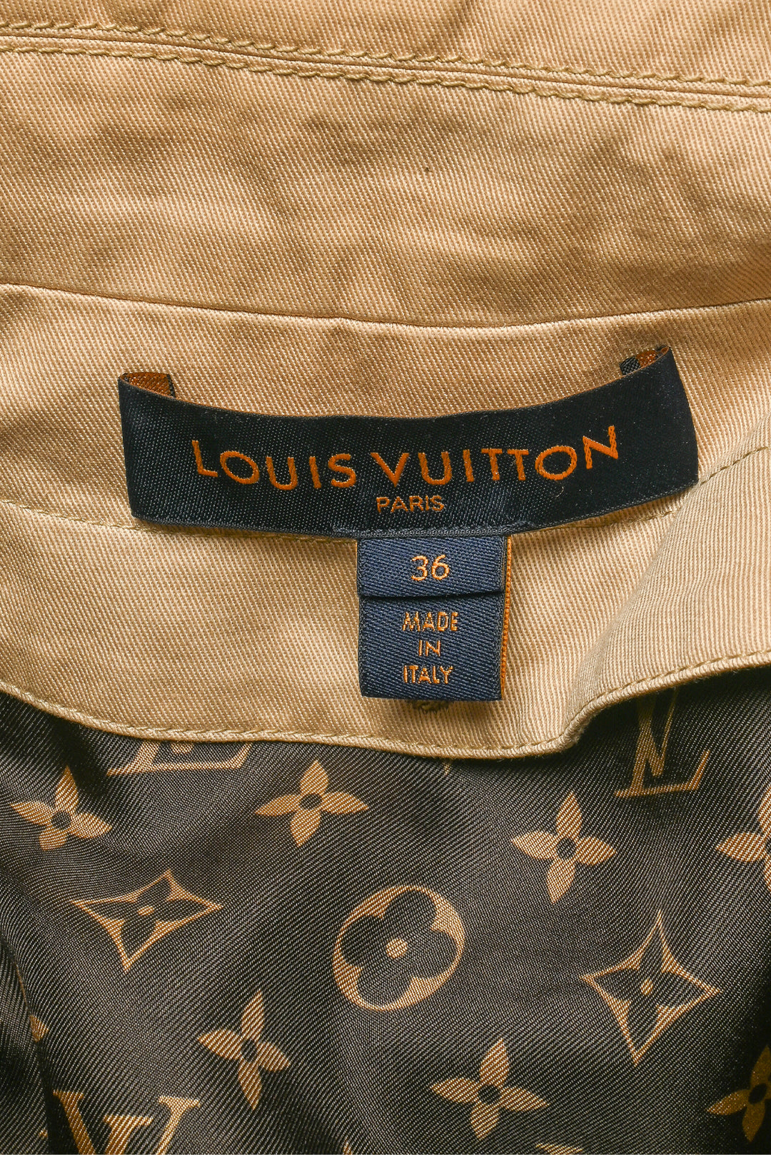 Louis Vuitton Size 36 Double Breasted Trench Coat