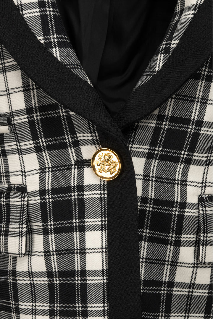 Smythe Size XS Single Breasted Plaid Blazer