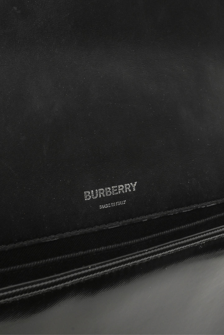 Burberry Horseferry Logo Printed Quilted Coated Canvas Small Lola Shoulder Bag