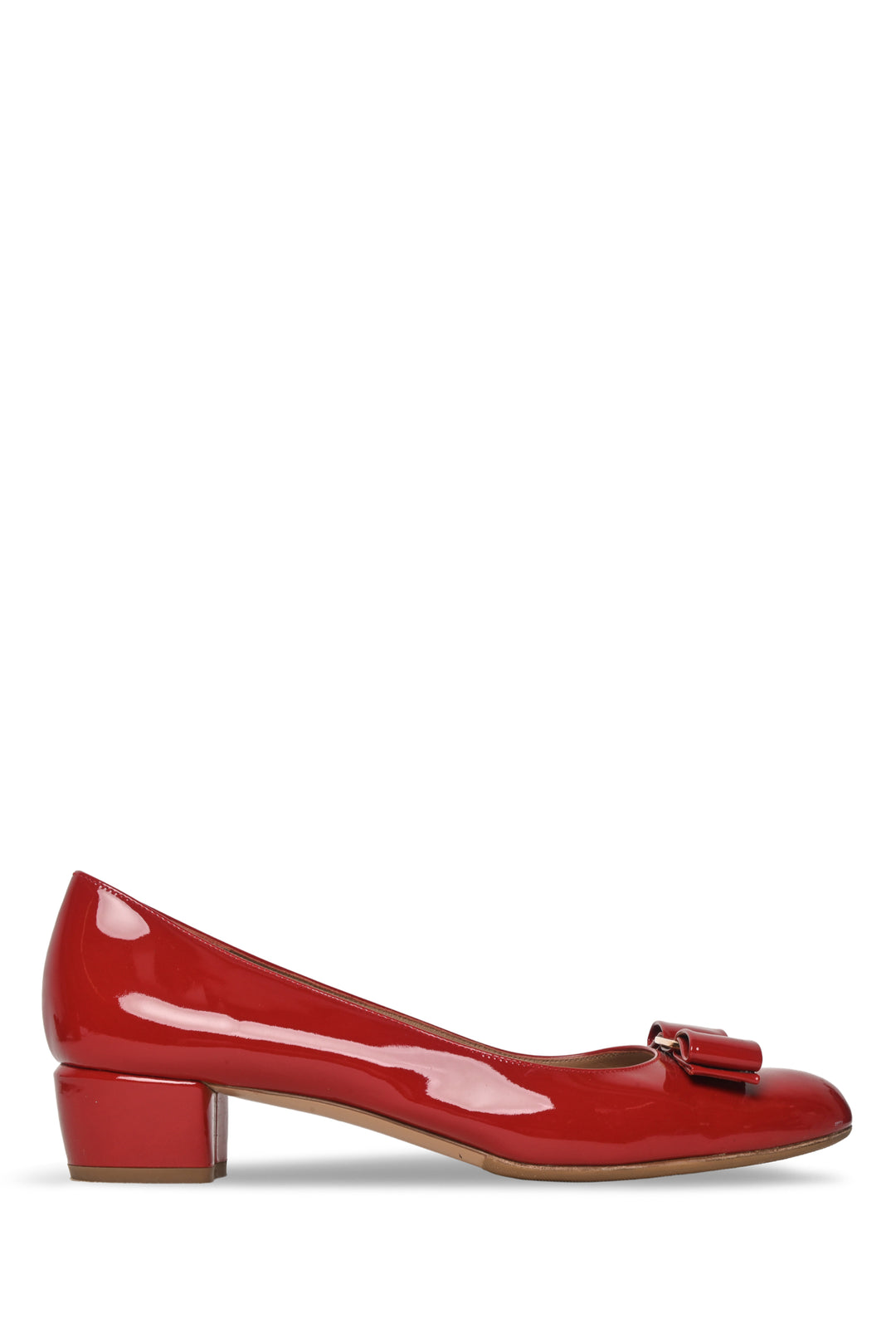 Salvatore Ferragamo Size 8.5 Vara Patent Pumps