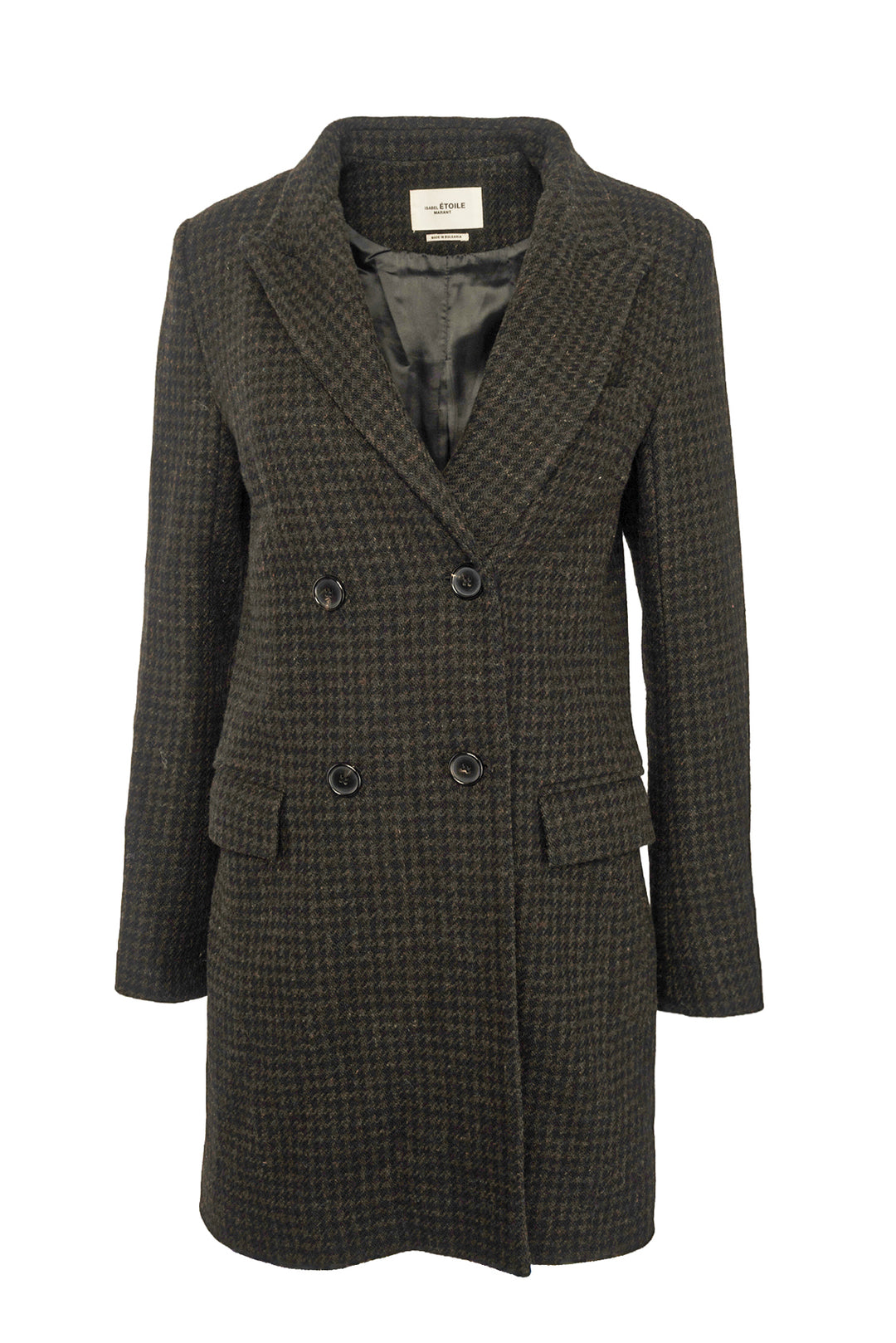 Isabel Marant Etoile Size 36 Double Breasted Houndstooth Coat