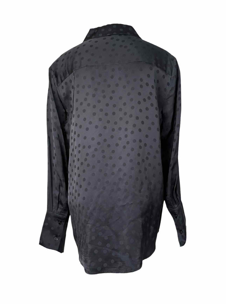 Anine Bing Size L Amanda Shirt Long Sleeve Dots Blouse