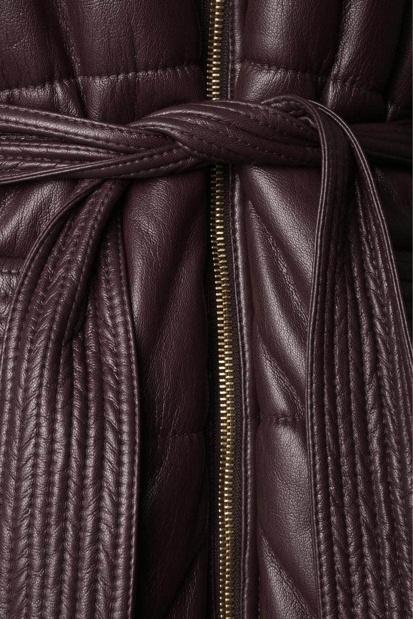 Nanushka Size S Vegan Leather Coat