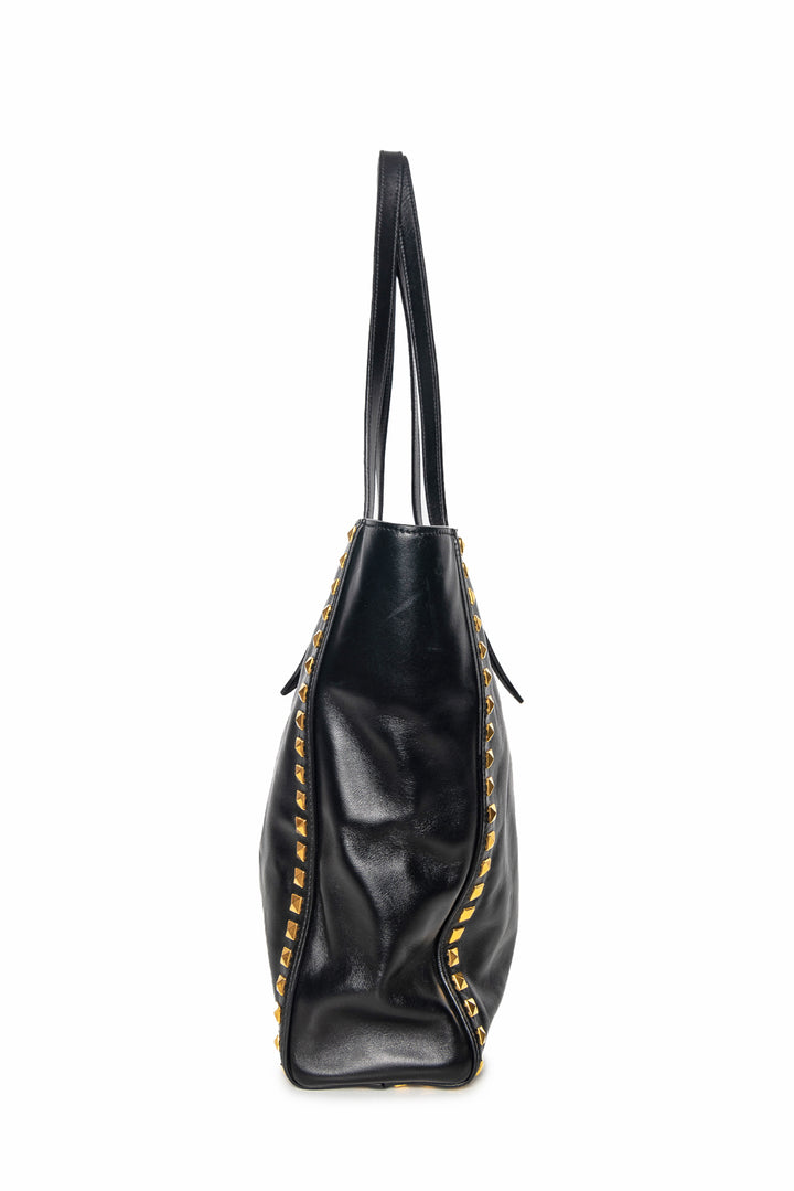 Miu Miu Soft Calf Leather Studded Tote