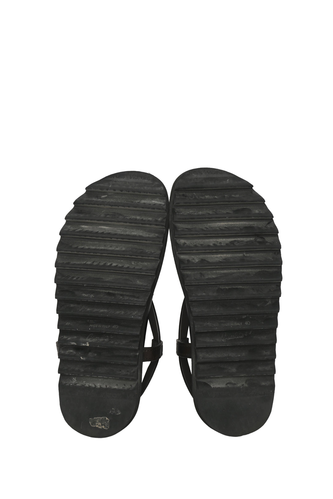 Dries Van Noten Size 40 Leather Strappy Buckle Sandals