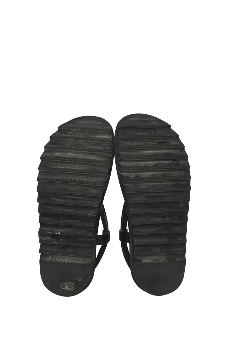 Dries Van Noten Size 40 Leather Strappy Buckle Sandals
