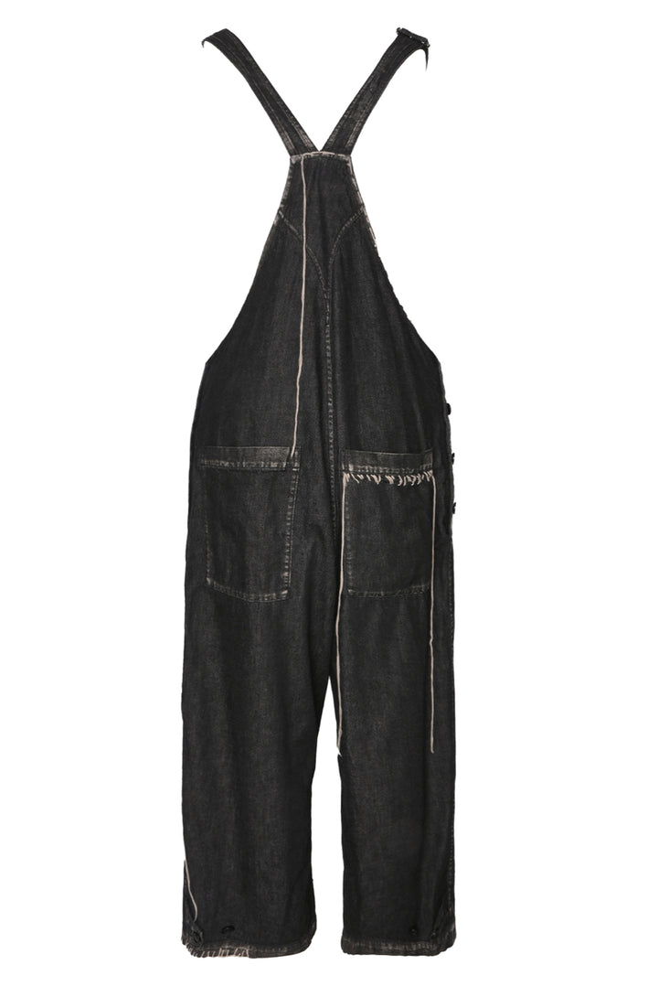 Y's Size 1 Spotted Denim Overalls