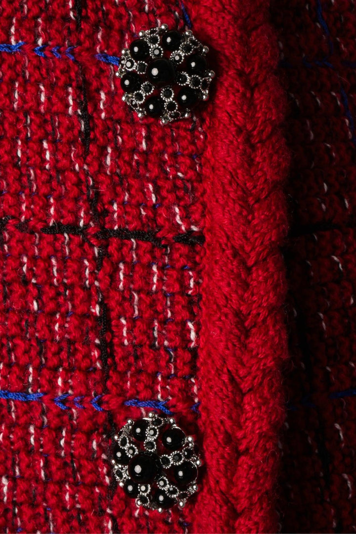 Self Portrait Size S Melange Knit Mini Skirt