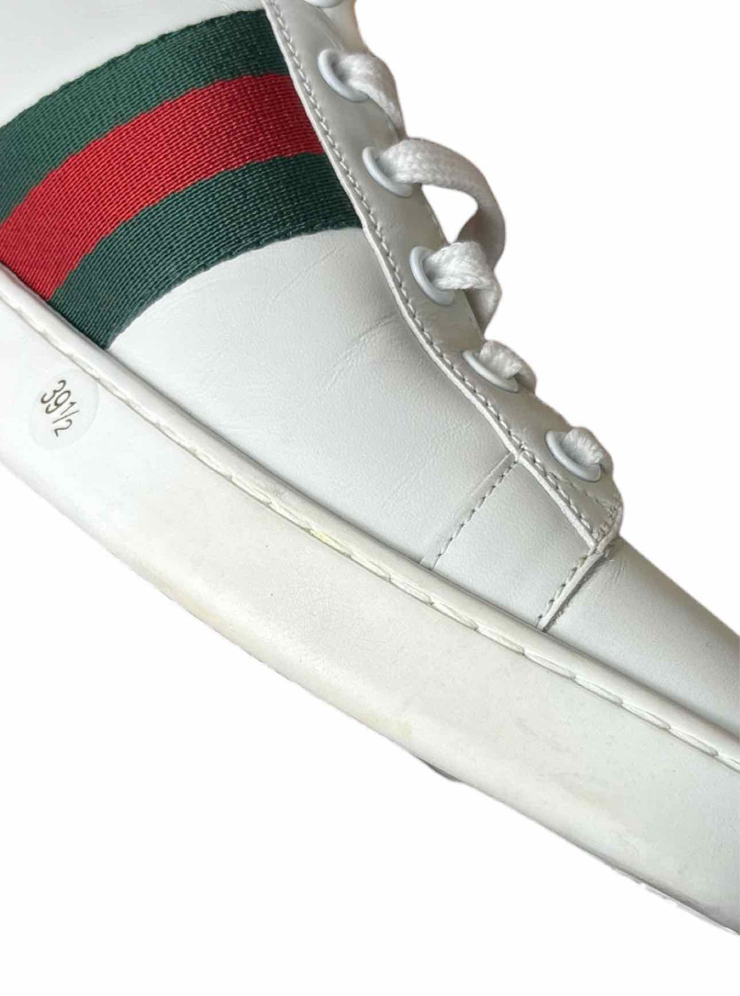 Gucci Size 39.5 Ace Leather Sneaker