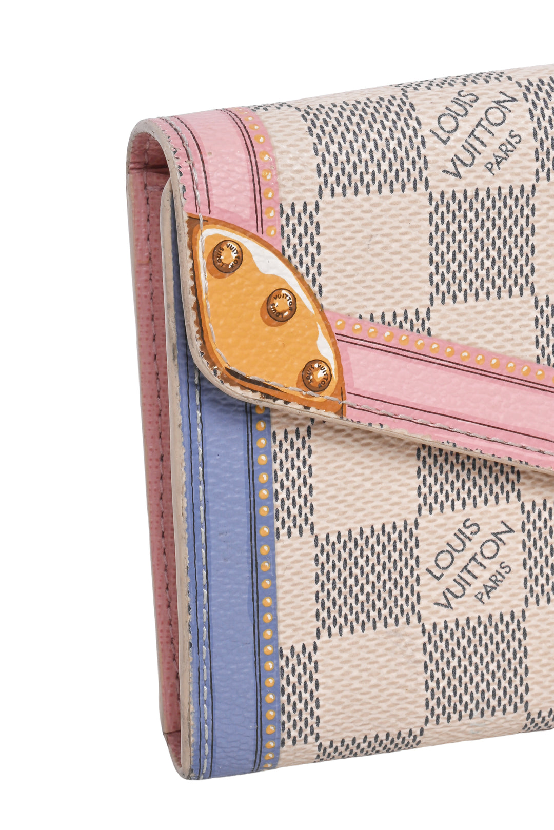 Louis Vuitton 2018 Damier Azur Summer Trunks Sarah Wallet