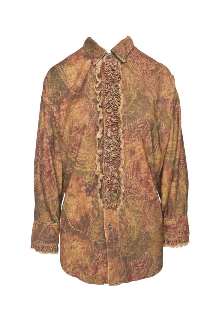 R13 Size XS Drop Neck Tuxedo Shirt