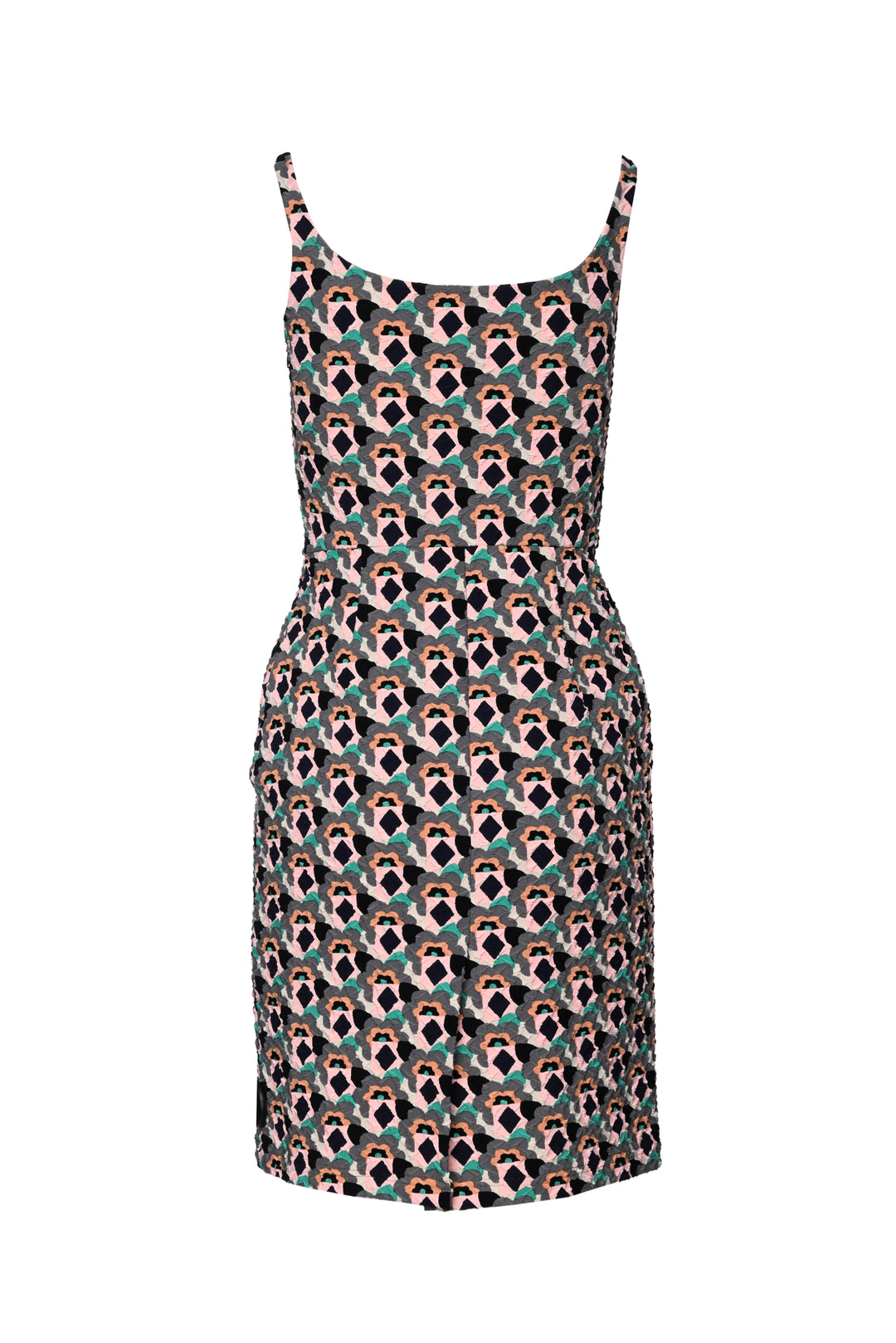Prada Size 40 2016 Embossed Sleeveless Dress