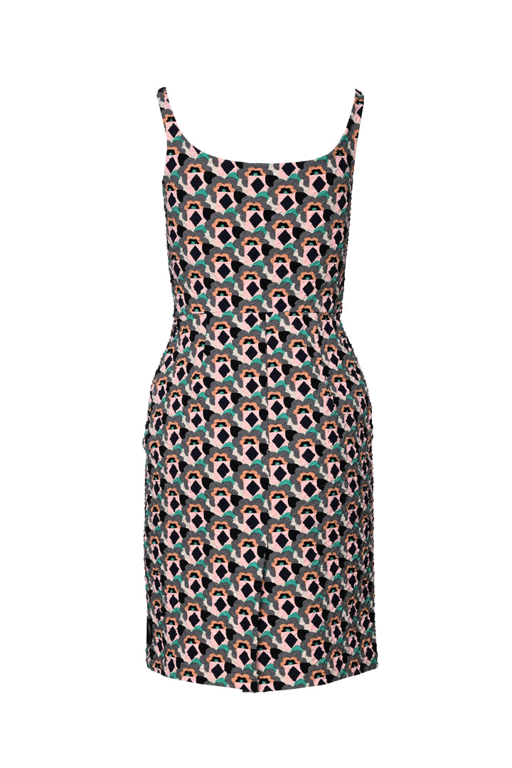 Prada Size 40 2016 Embossed Sleeveless Dress