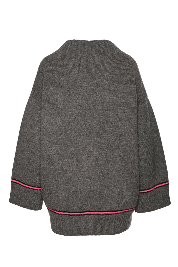 Prada Size 40 2018 Logo Patch Cardigan
