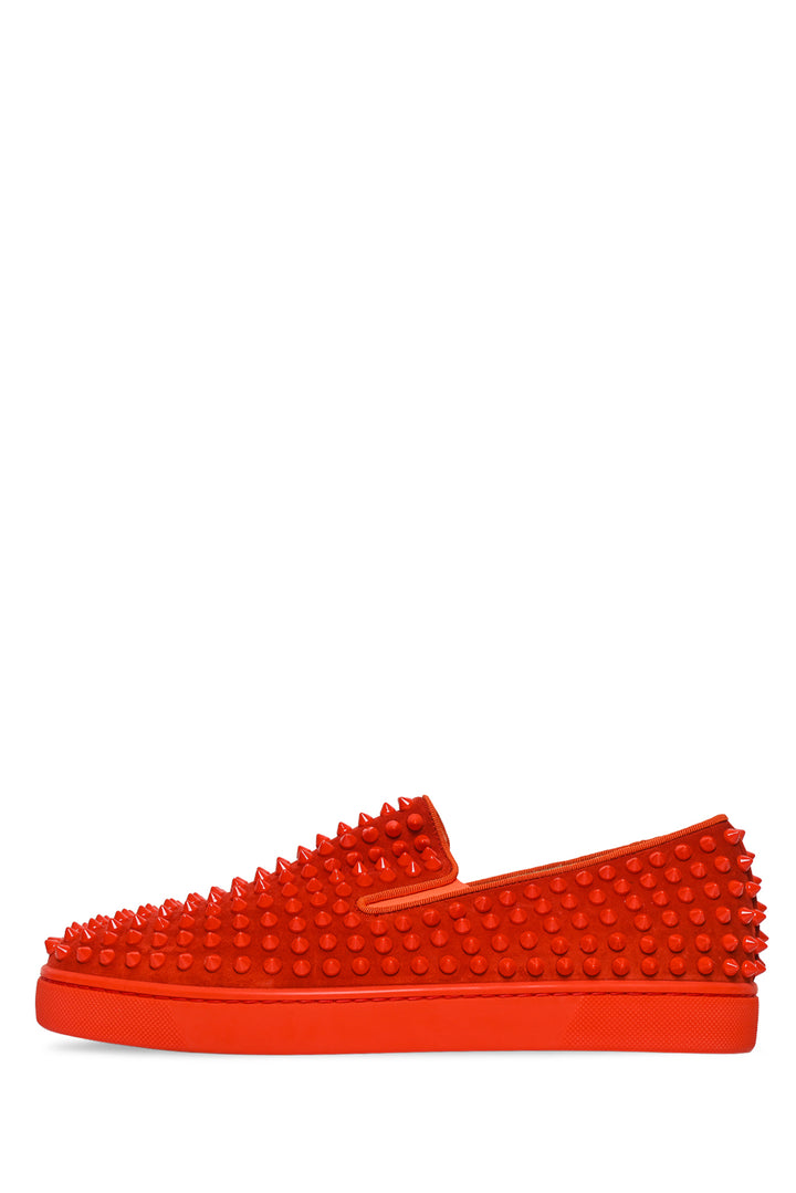 Mens Shoe Size 40.5 Christian Louboutin Men's Roller Boat Spikes Sneakers