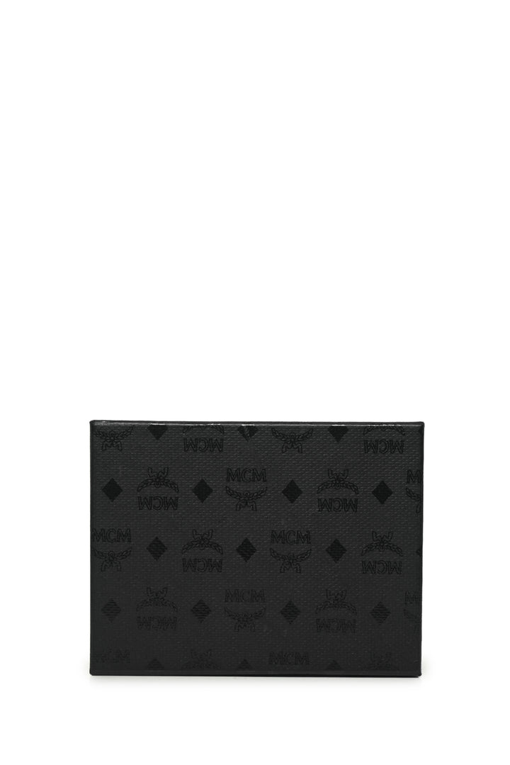 MCM Visetos Coated Canvas & Nappa Leather Compact Wallet