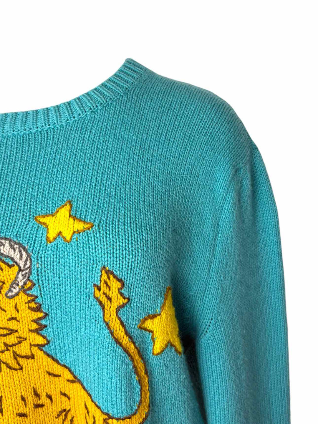 Gucci Size M Custom Capricorn Zodiac Wool Hand Knit Sweater