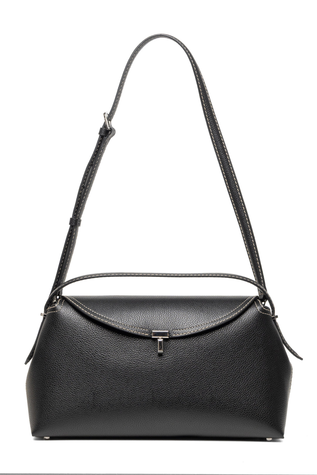 Toteme T-Lock Leather Shoulder Bag