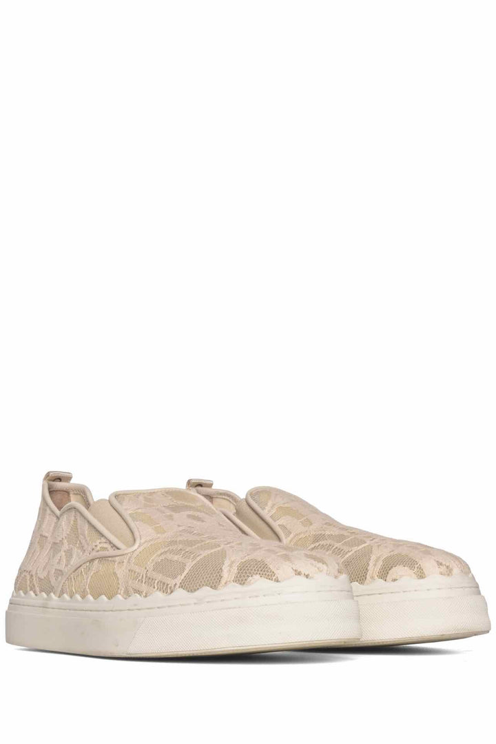 Chloe Size 41 Lauren Lace Slip On Sneaker
