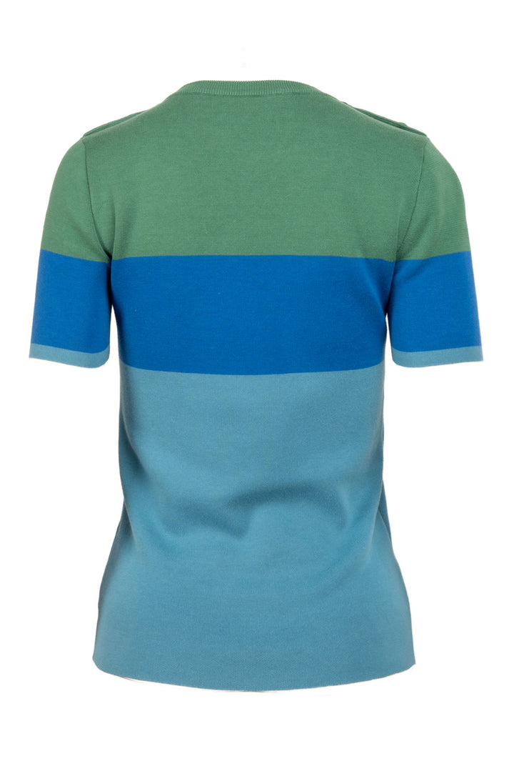 Gucci Size XS GG Logo Applique Short Sleeve Cotton Knit Sweater