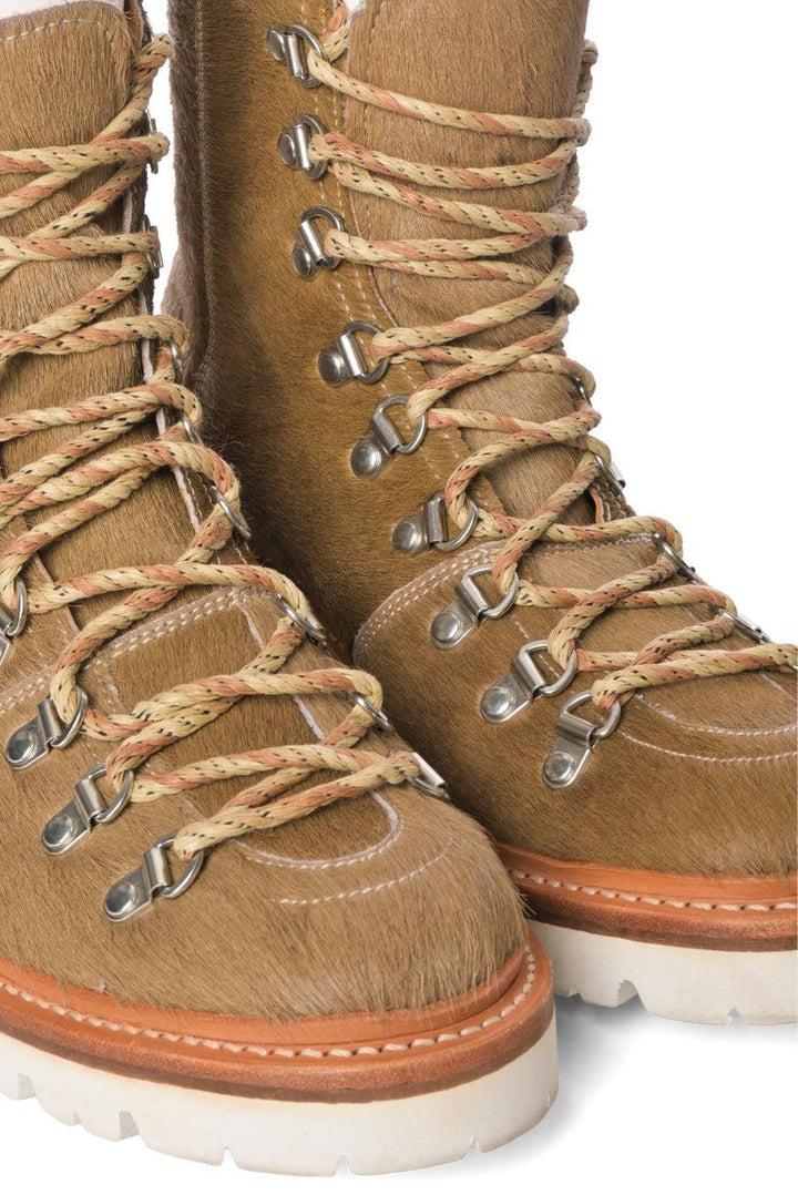 Grenson Size 8.5 Pony Hair Nanette Hiker Ankle Boots